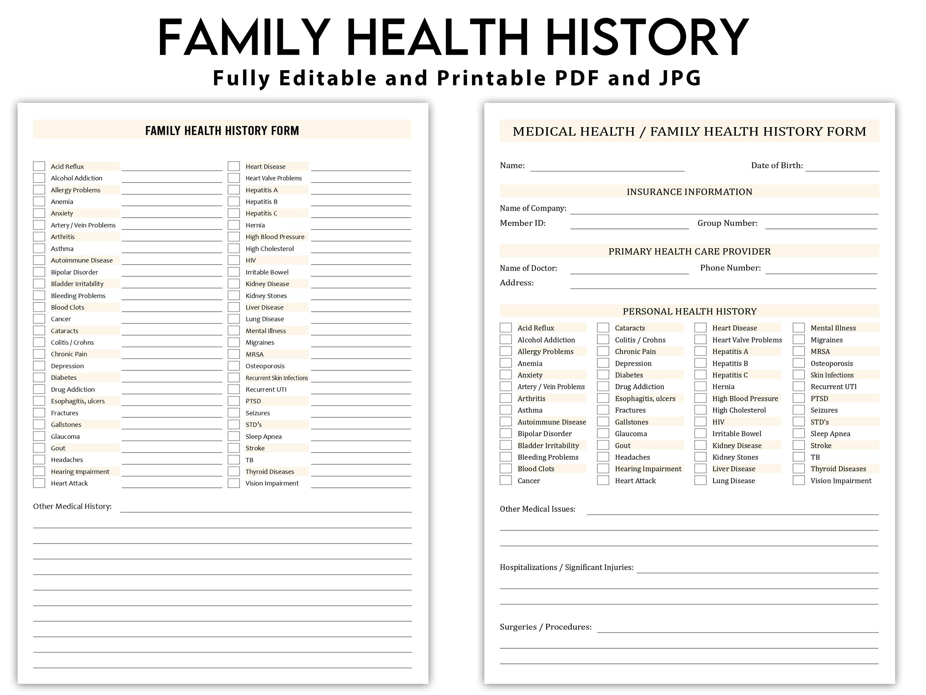 Understanding the Importance of a Health ‌History Form